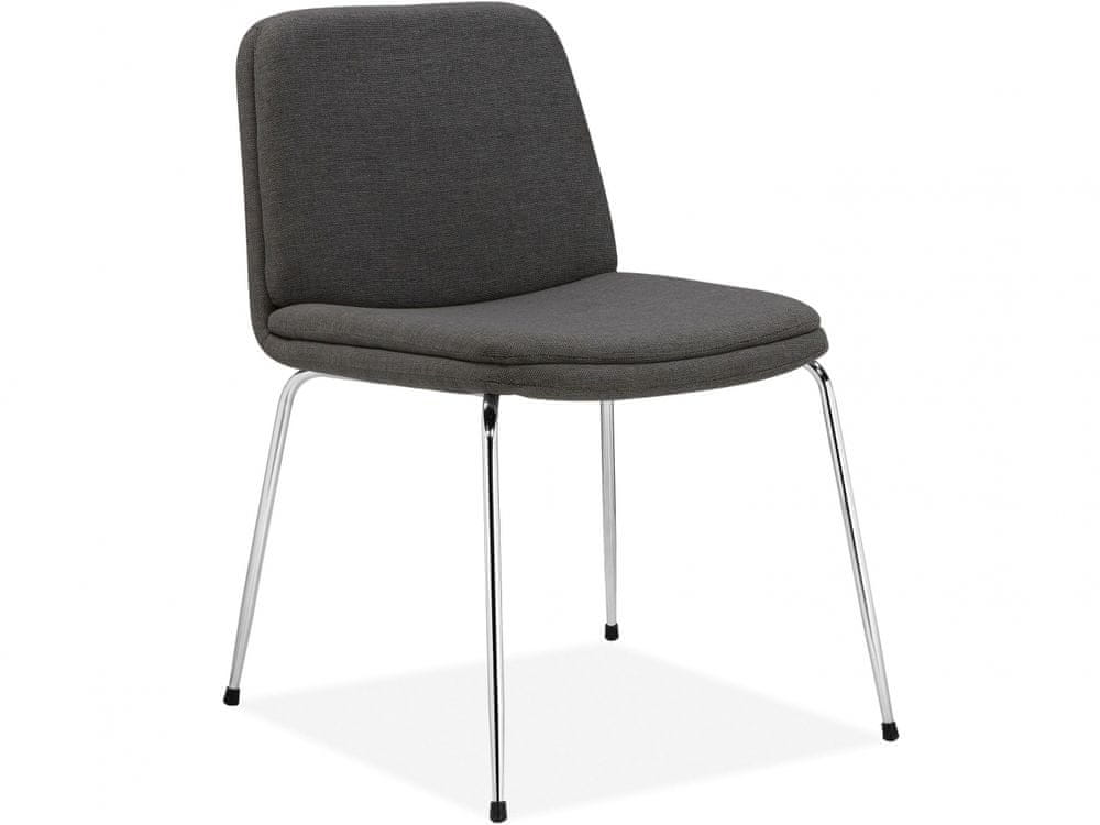 Danish Style Jedálenská stolička Hiena (Súprava 2 ks), antracitová